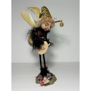 VINTAGE Mark Roberts "BUMBLE BEE ARTIST FAIRY" Handmade 12" Standing RETIRED